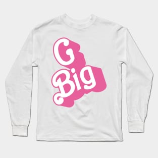 GBig Pink, Little big grand big reveal college sorority bid day Long Sleeve T-Shirt